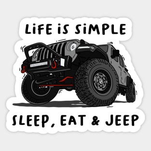 American Jeep Grey Sticker